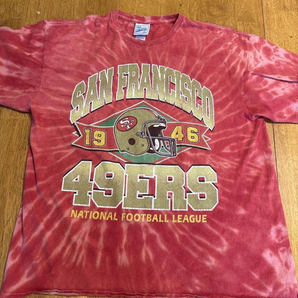 San Francisco 49ers ’47 Brand Vintage Tubular Tie Dye T-Shirt Men’s XL NFL 1946